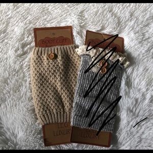 Cream Boot Cuffs